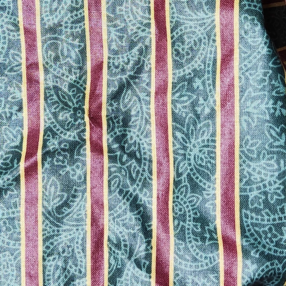 NWOT Longaberger Imperial Stripe Cranberry Basket Liner 7
